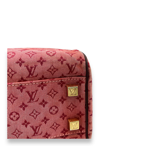 Louis Vuitton Josephine Top Handle Bag Medium Pink in Canvas, Gold hardware_6