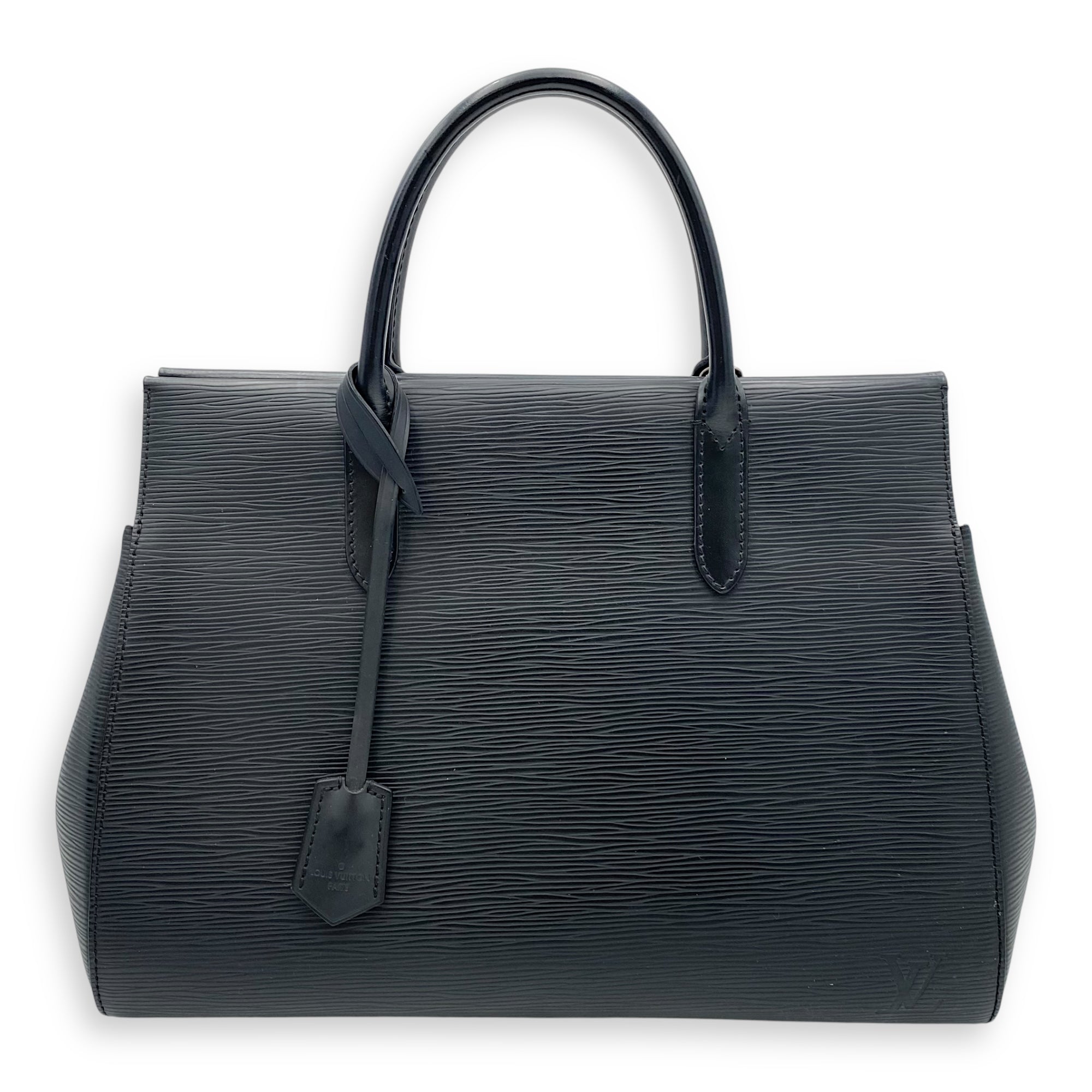 Louis Vuitton Marly Top Handle Bag Black in Epi Leather, Silver hardware_1