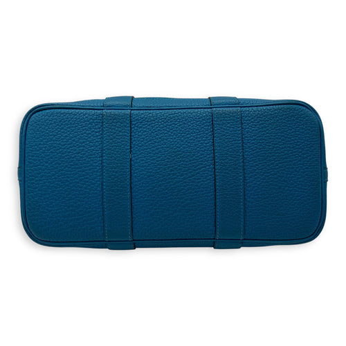 Hermès Garden Party Blue in Canvas, Silver hardware_5