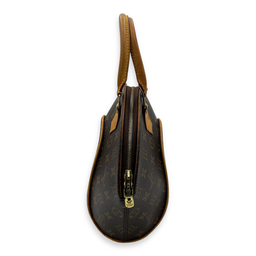 Louis Vuitton Ellipse Top Handle Bag Brown in Monogram Coated Canvas, Gold hardware_3