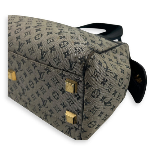 Louis Vuitton Josephine Shoulder Bag Grey in Jacquard, Gold hardware_7