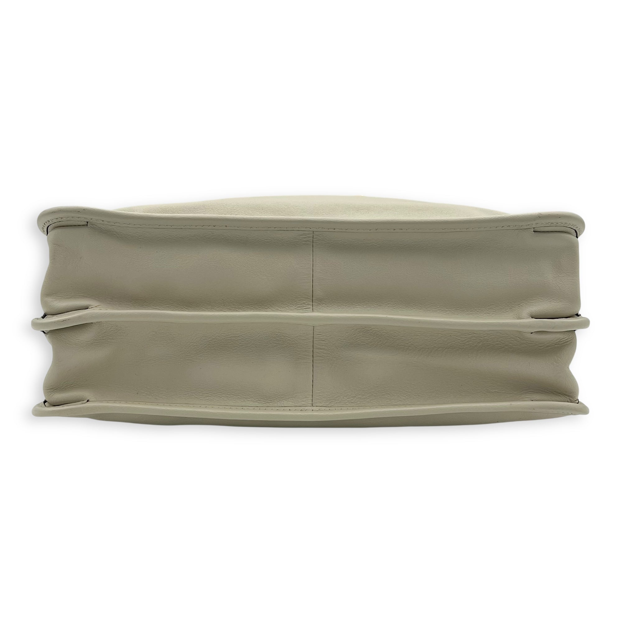 Gucci Horsebit 1955 Top Handle Bag White in Calfskin, Gold hardware_5