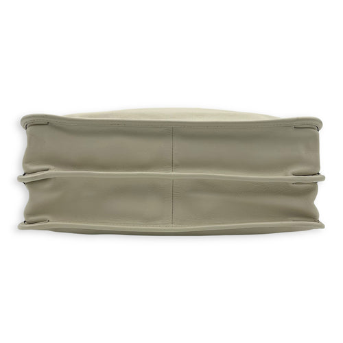 Gucci Horsebit 1955 Top Handle Bag White in Calfskin, Gold hardware_5