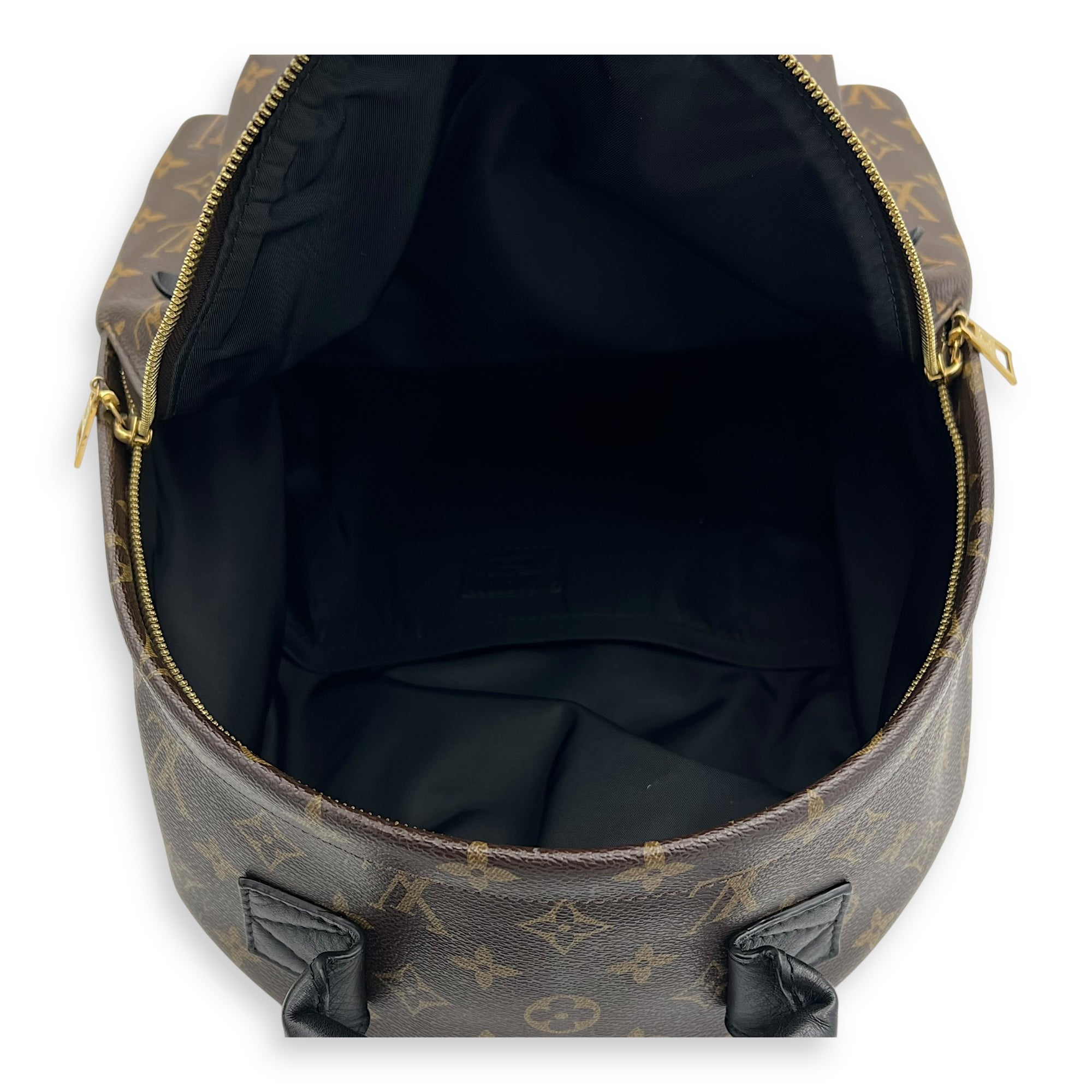 Louis Vuitton Palm Springs Backpack MM Brown in Coated Canvas, Gold hardware_6