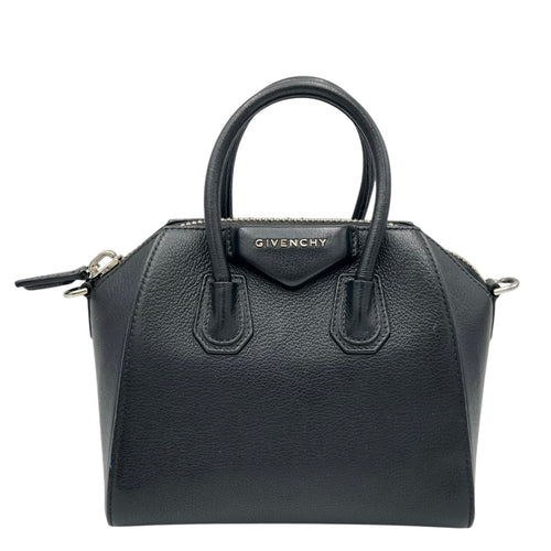 Givenchy Antigona Top Handle Bag Black in Calfskin, Silver hardware_1