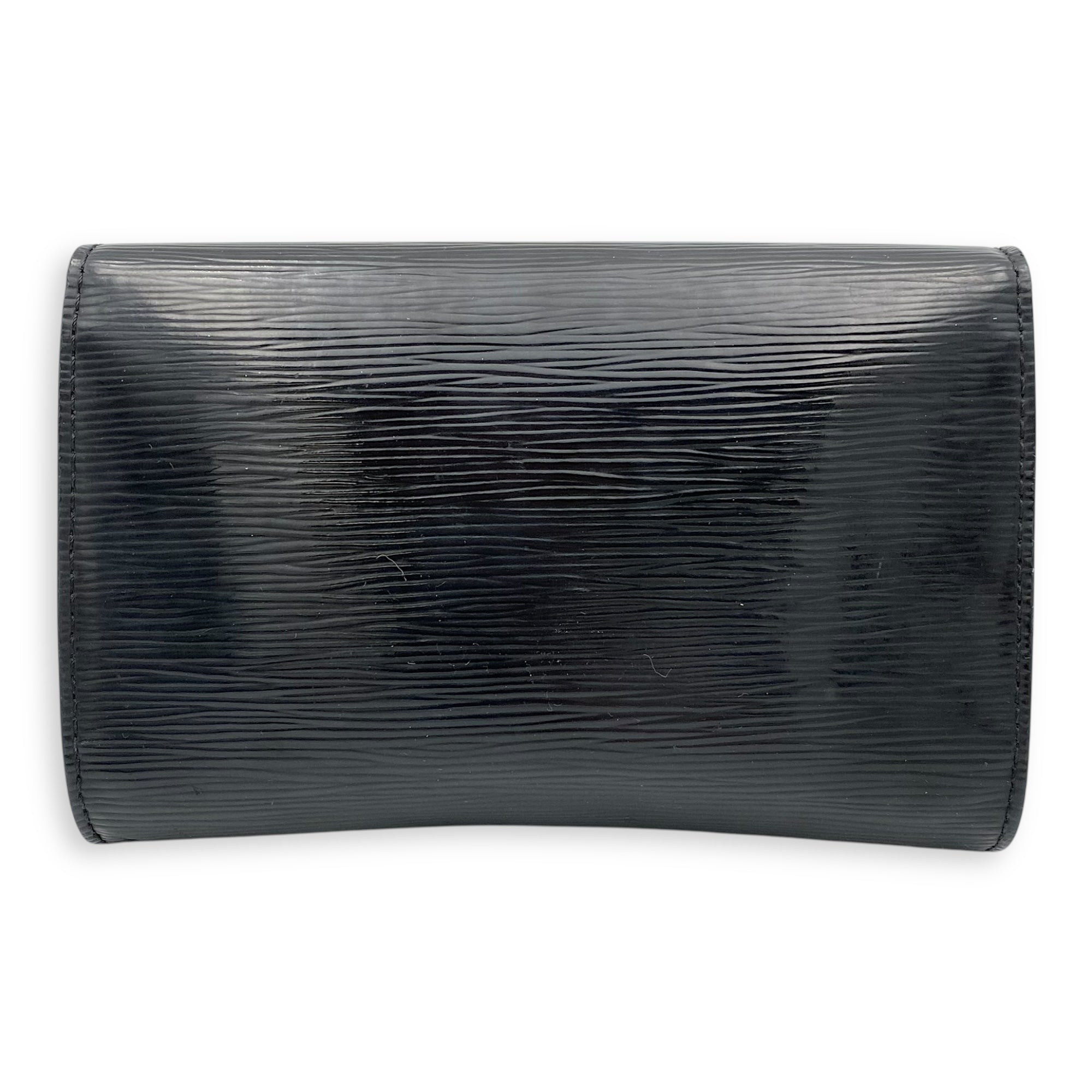 Louis Vuitton Louise Wallet On Chain Small Black in Epi Leather, Silver hardware_2