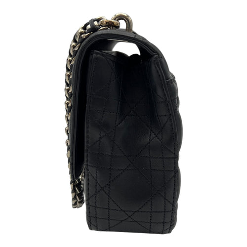 Christian Dior Miss Dior Shoulder Bag Black in Calfskin, Silver hardware_4