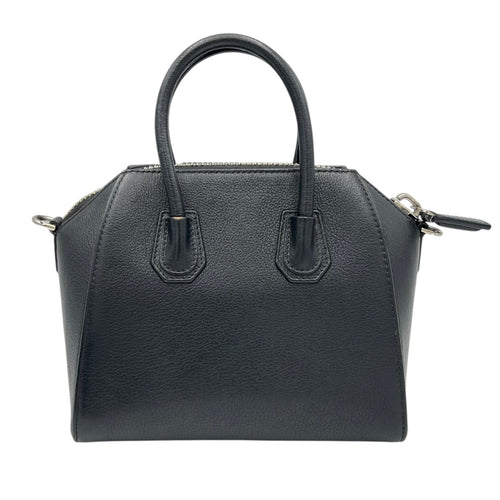 Givenchy Antigona Top Handle Bag Black in Calfskin, Silver hardware_2
