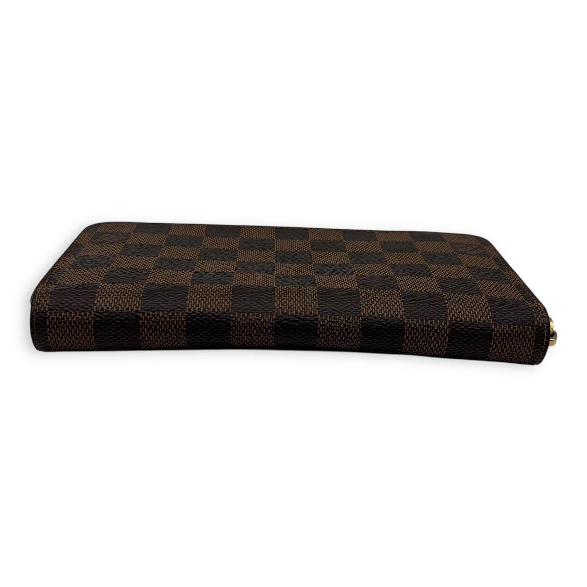 Louis Vuitton Zippy Wallet Brown in Coated Canvas, Gold hardware_5