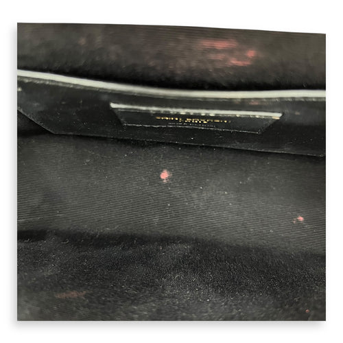 Saint Laurent Envelope Crossbody Bag Small Beige in Calfskin, Gold hardware_7
