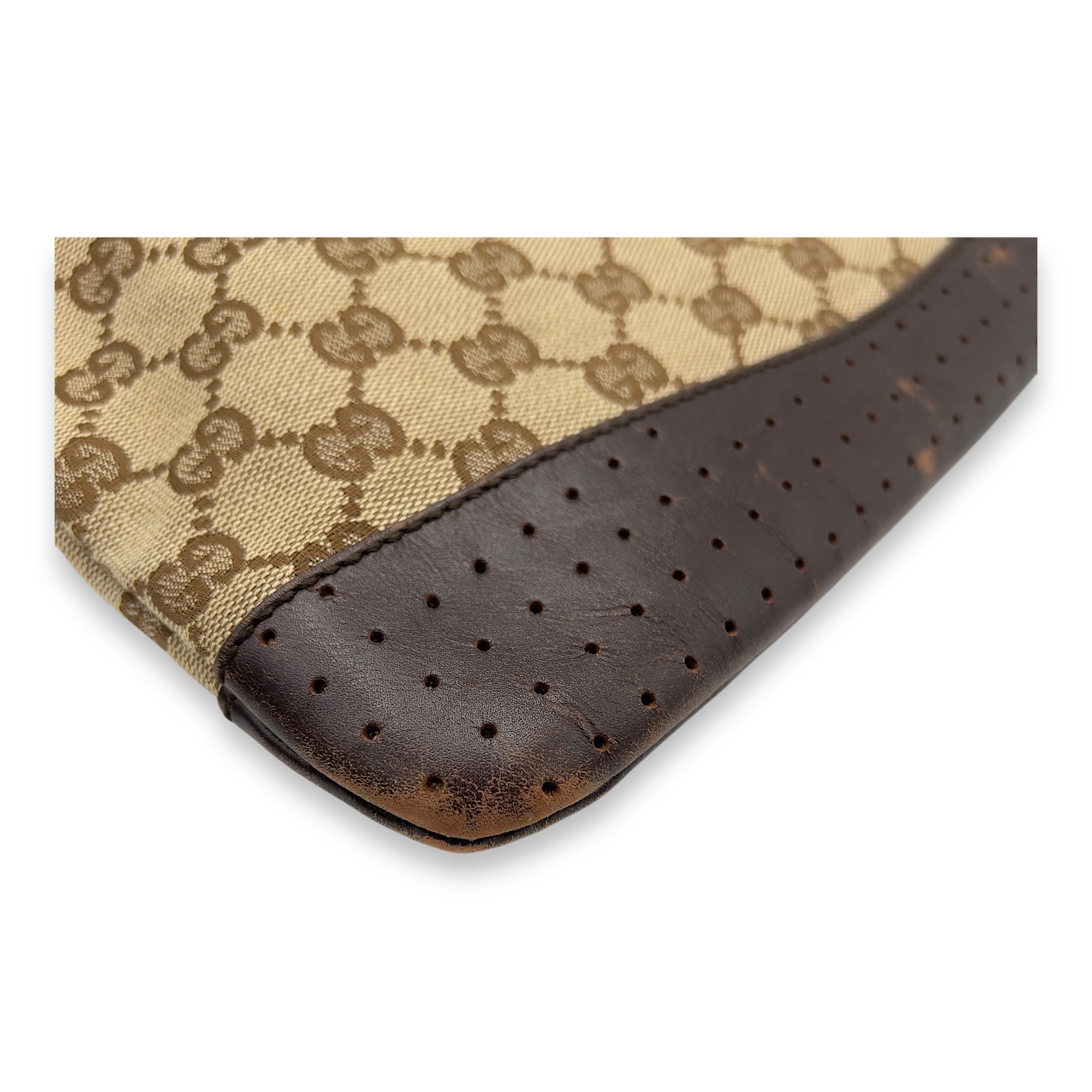 Gucci GG Crossbody Bag Brown in Canvas, Gold hardware_10