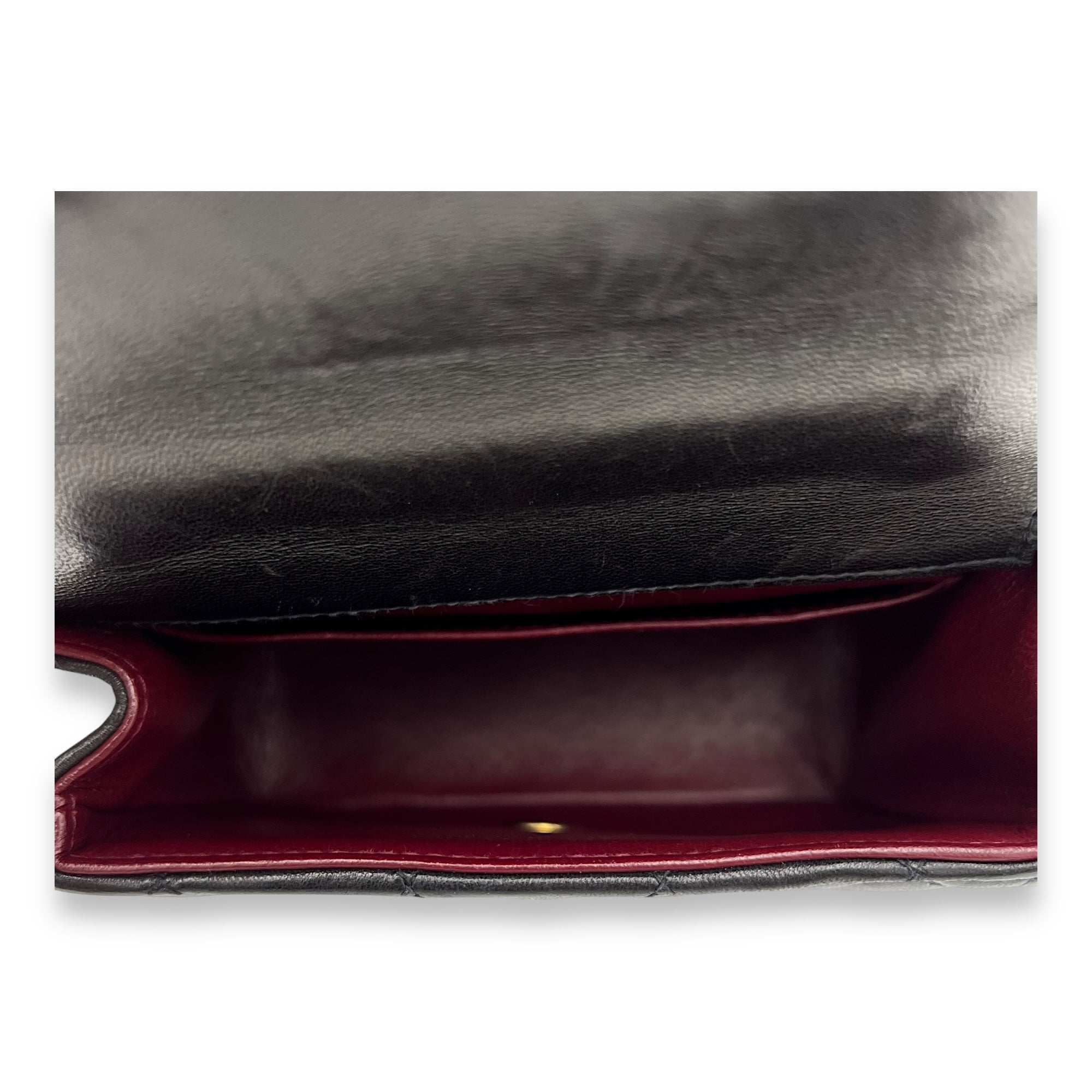 Chanel Parent Child Top Handle Bag Black in Lambskin, Gold hardware_7