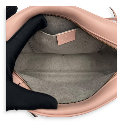 Gucci GG Marmont Crossbody Bag Pink in Calfskin, Gold hardware_6
