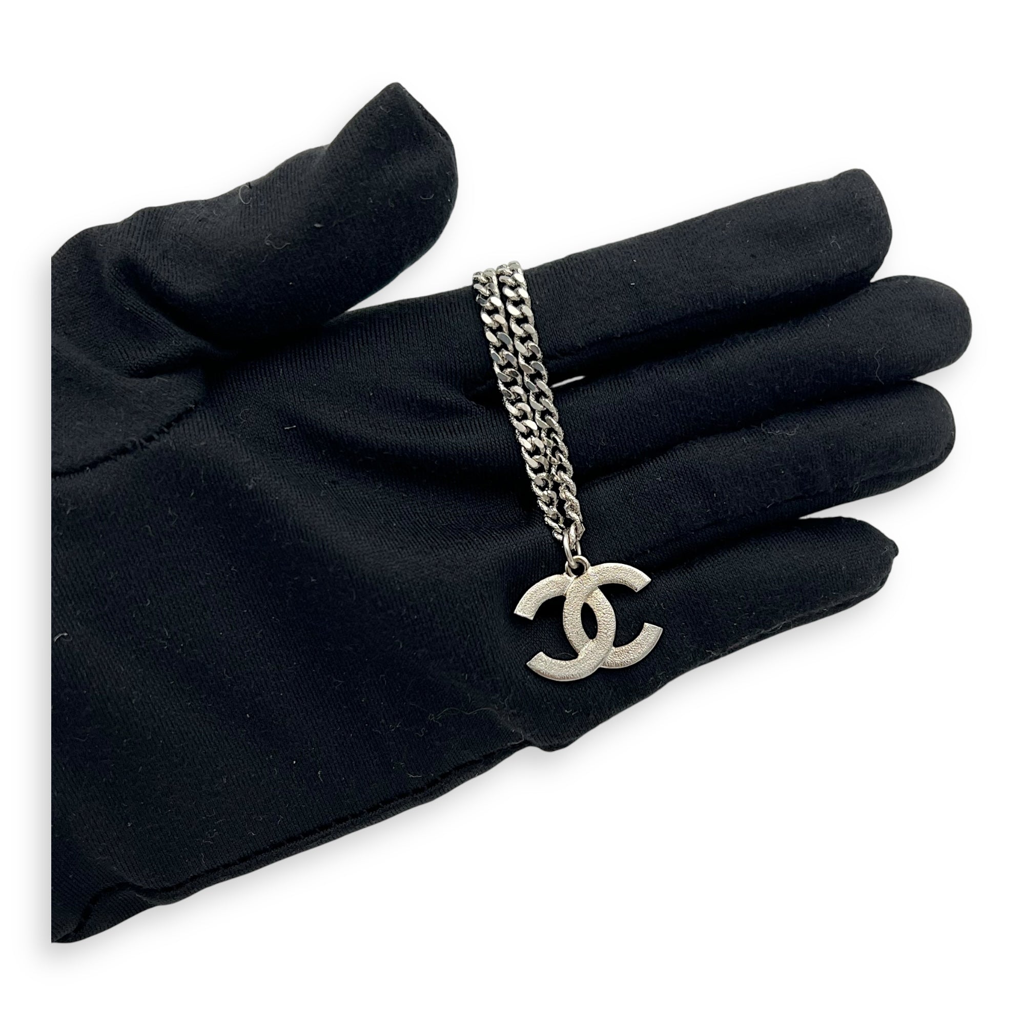 Chanel CC Necklace Silver in Others, Silver hardware_4