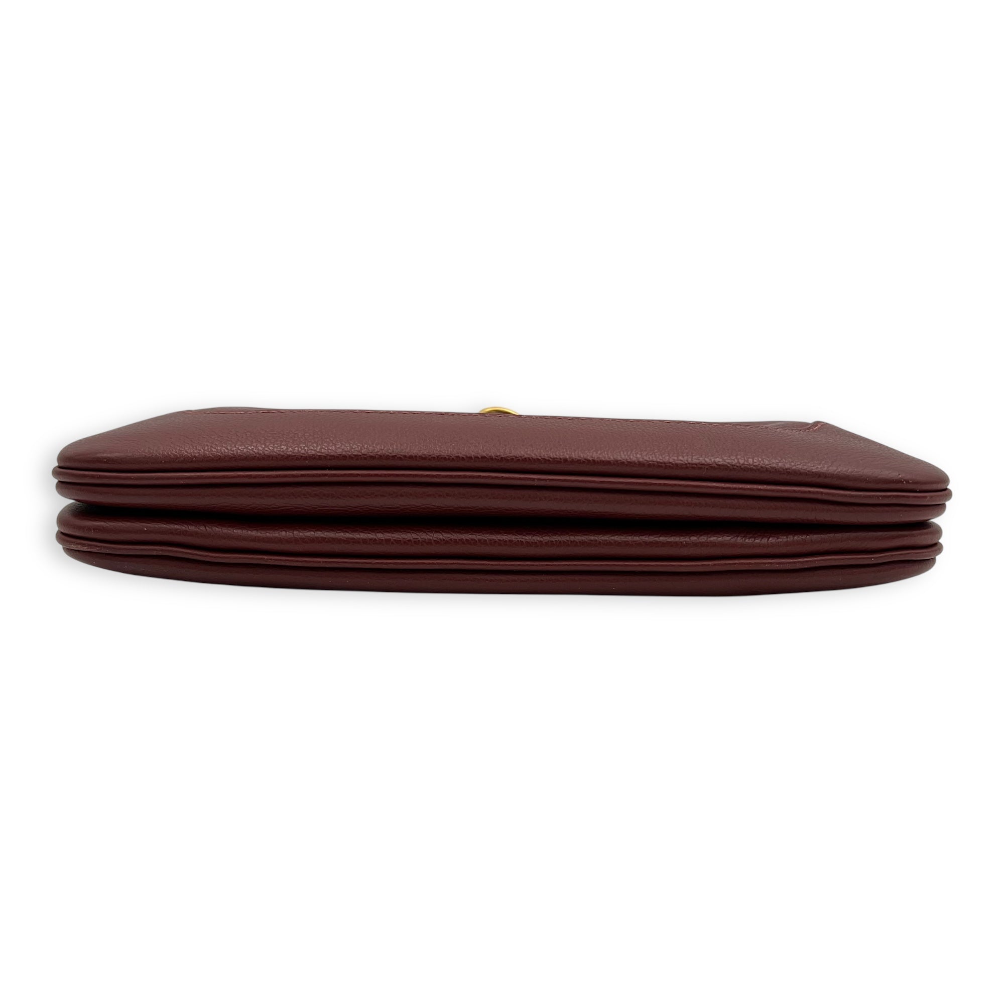 Hermès Trim Duo 24 Rouge H Shoulder Bag in Evercolor, Gold hardware_5