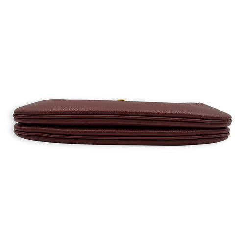Hermès Trim Duo 24 Rouge H Shoulder Bag in Evercolor, Gold hardware_5