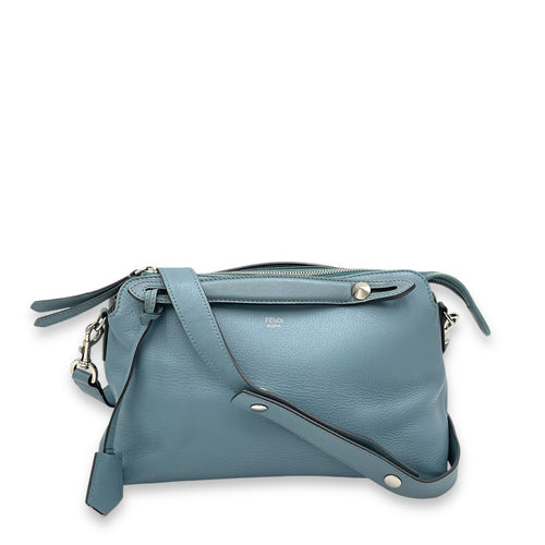 By The Way Top Handle Bag Blue in Calfskin, Gold hardware