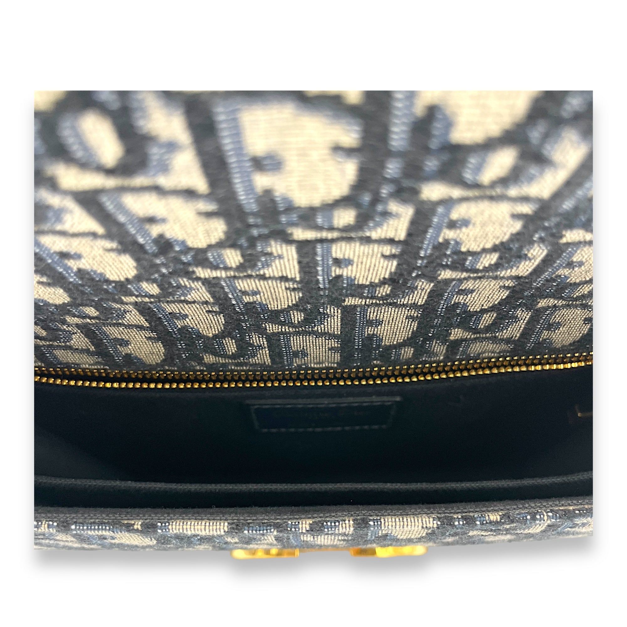 30 Montaigne Medium Shoulder bag in Jacquard, Gold Hardware