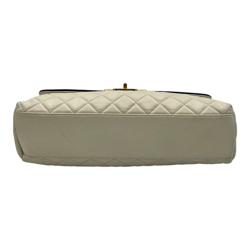 Others Shoulder Bag White in Calfskin, Gold hardware