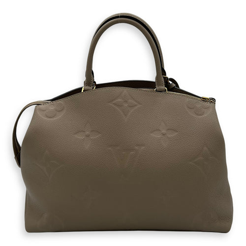 Louis Vuitton Grand palasis Top Handle Bag MM Grey in Calfskin, Gold hardware_2