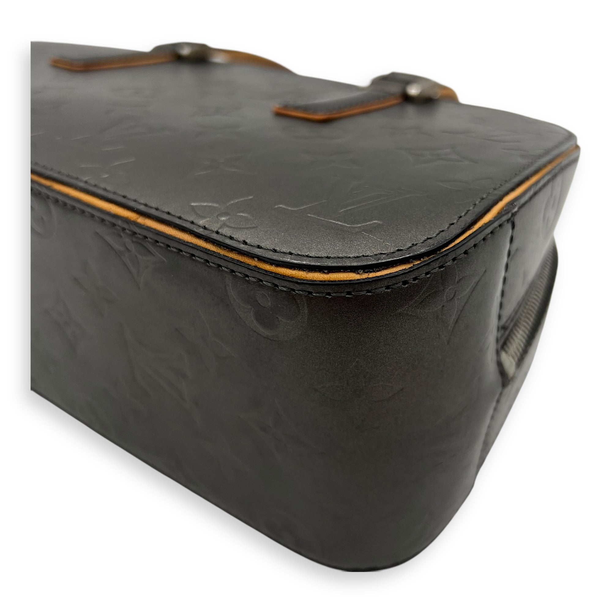 Louis Vuitton Shelton Top Handle Bag Grey in Others, Silver hardware_13