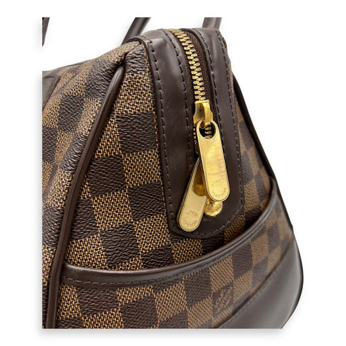 Louis Vuitton Berkeley Top Handle Bag Brown in Coated Canvas, Gold hardware_25