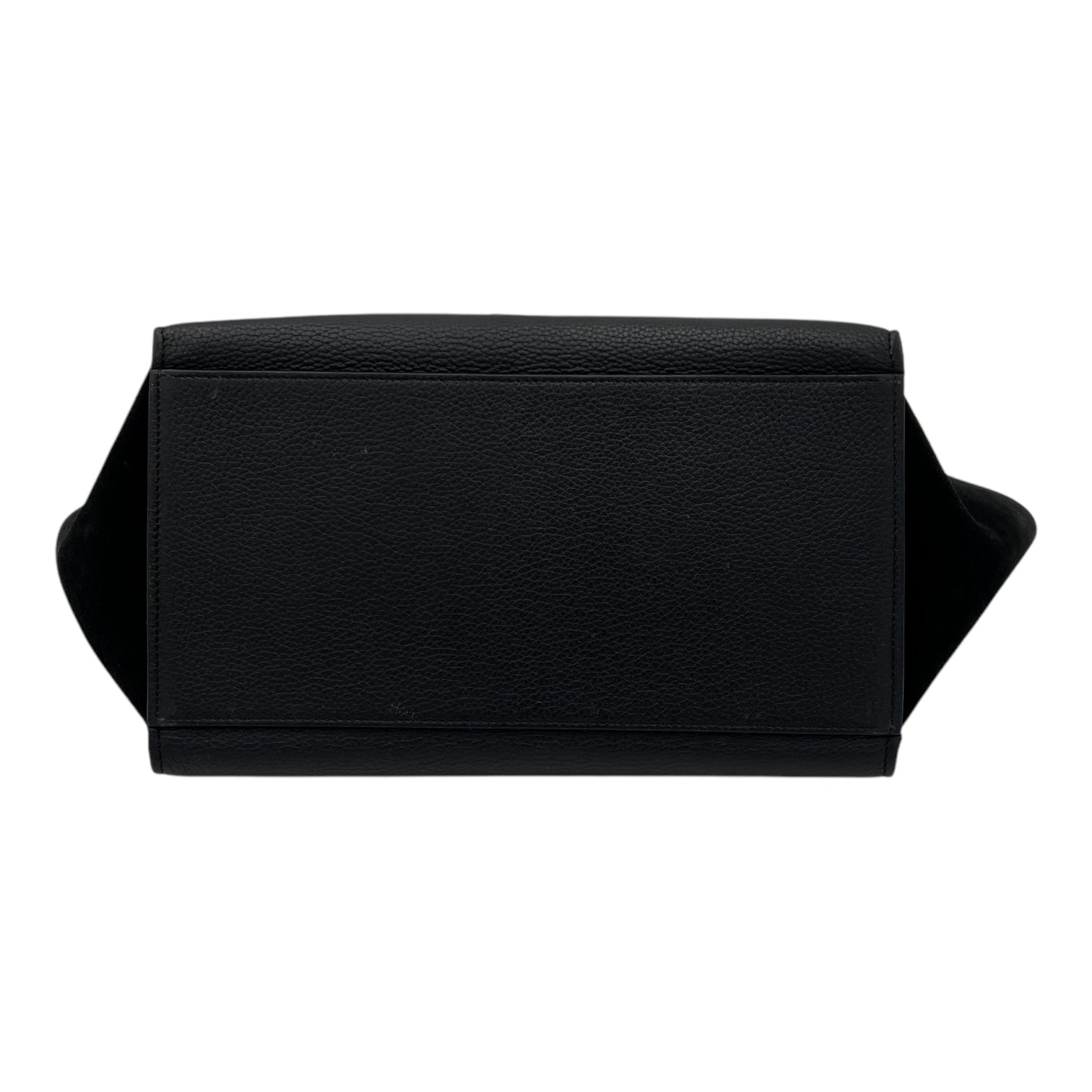 Celine Trapeze Small Black Shoulder Bag in Calfskin, Silver hardware_5