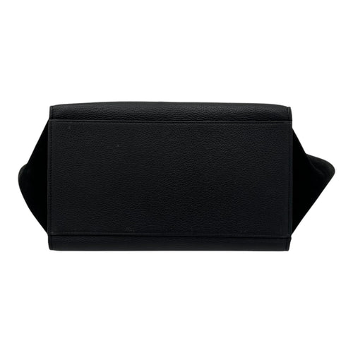 Celine Trapeze Small Black Shoulder Bag in Calfskin, Silver hardware_5