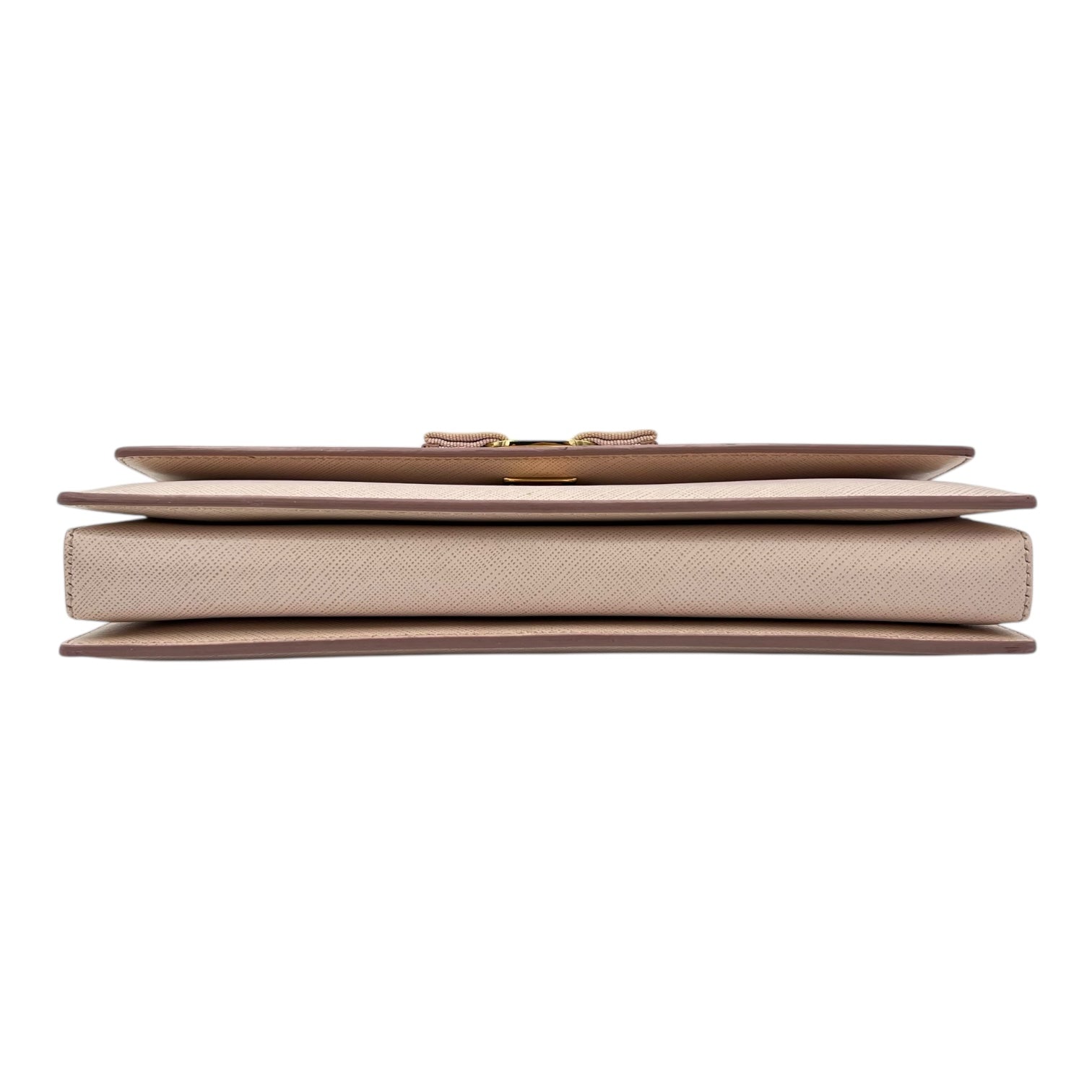 Salvatore Ferragamo Vara Bow Shoulder Bag Pink in Calfskin, Gold hardware_5