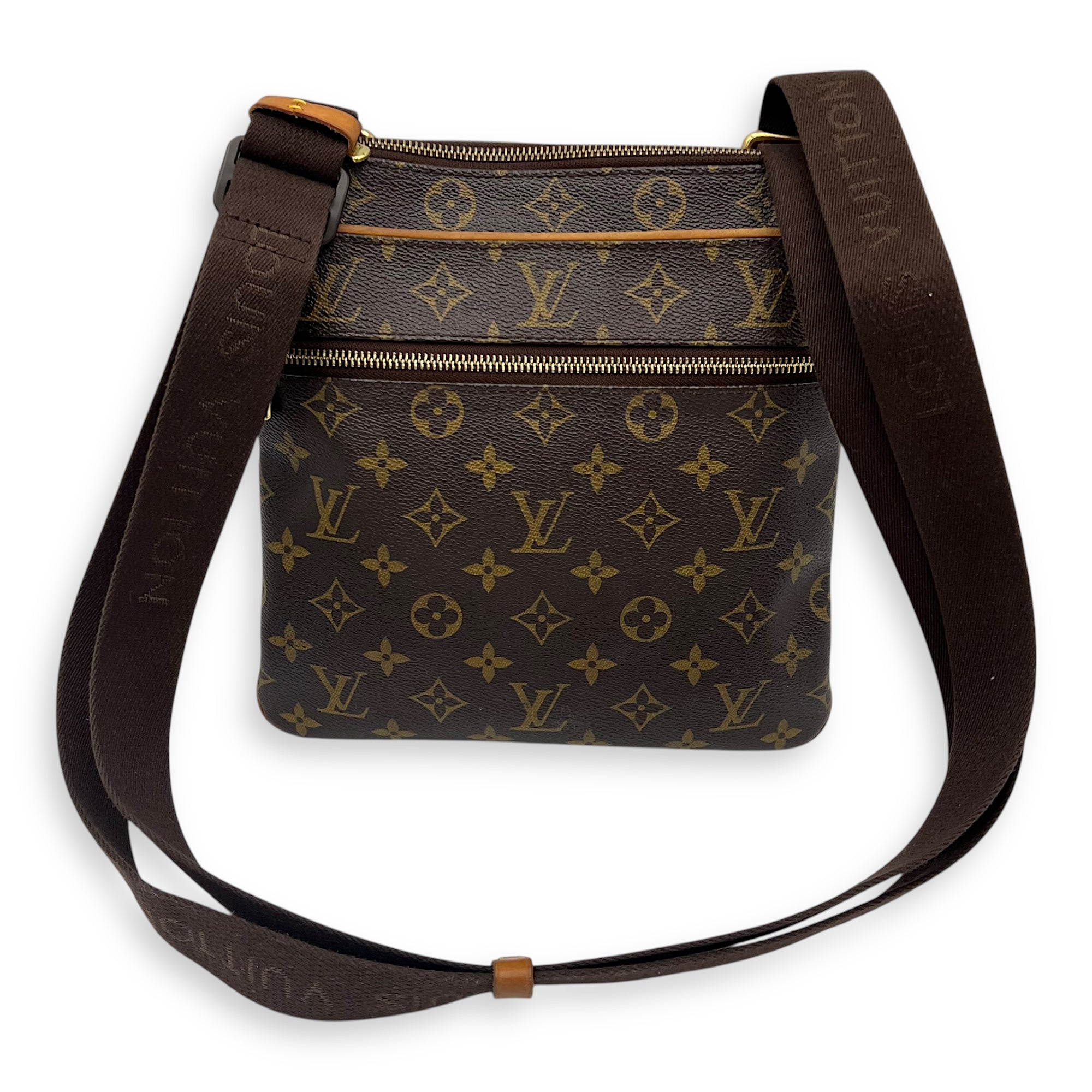Louis Vuitton Valmy Messenger Brown in Monogram Coated Canvas, Gold hardware_11