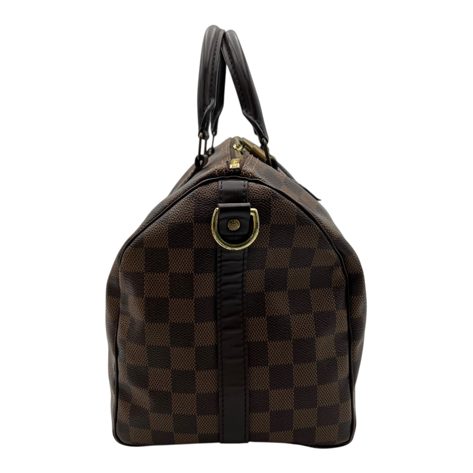 Louis Vuitton Speedy Top Handle Bag 30 Brown in Canvas, Gold hardware_3