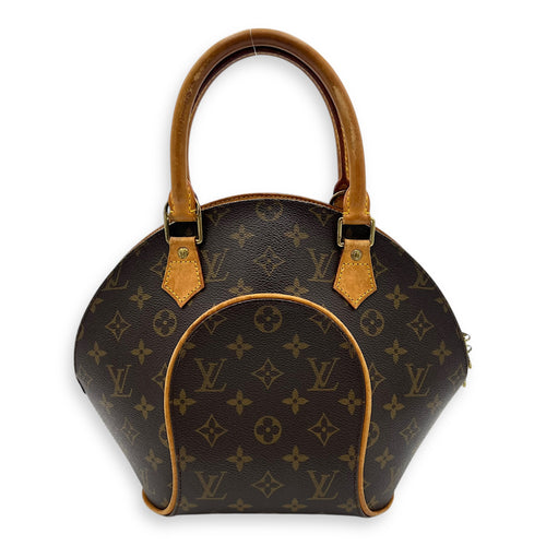 Louis Vuitton Ellipse Top Handle Bag Brown in Monogram Coated Canvas, Gold hardware_1