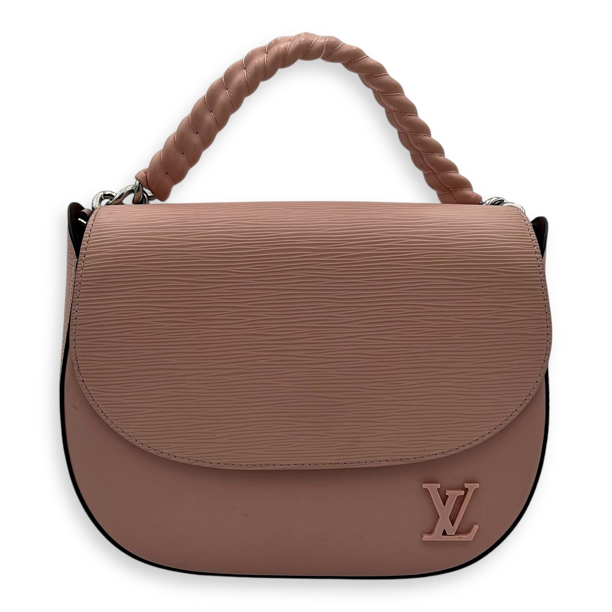 Louis Vuitton Luna Shoulder Bag Pink in Epi Leather, Silver hardware_1