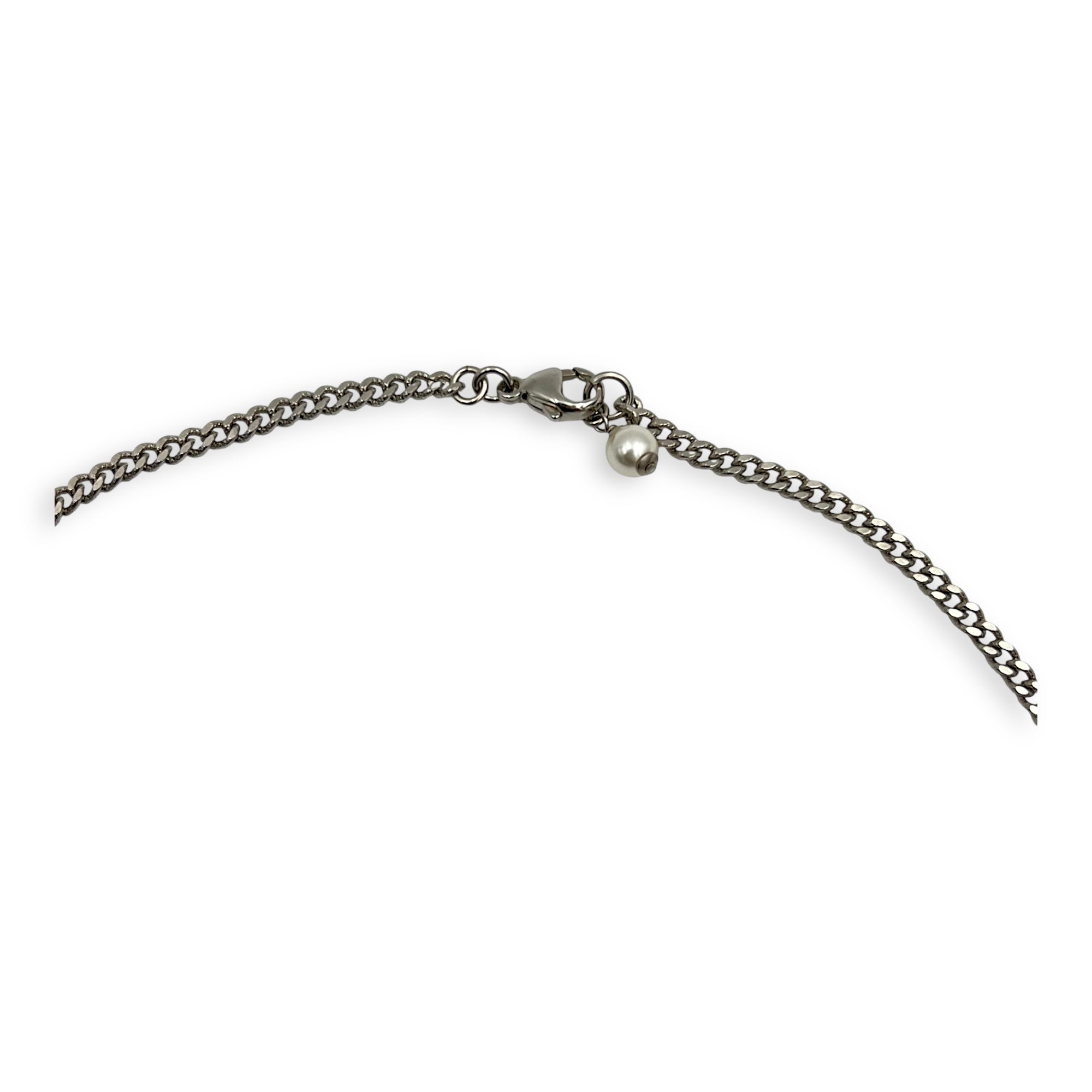 Chanel CC Necklace Silver in Others, Silver hardware_3