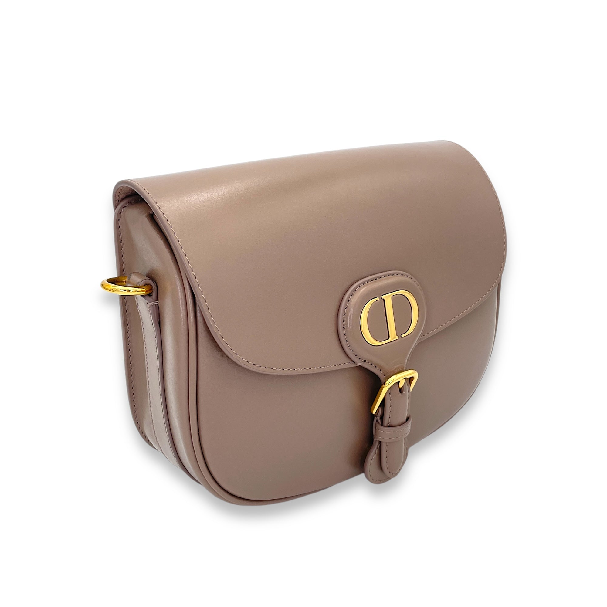 Bobby Medium Crossbody bag in Calfskin, Gold Hardware