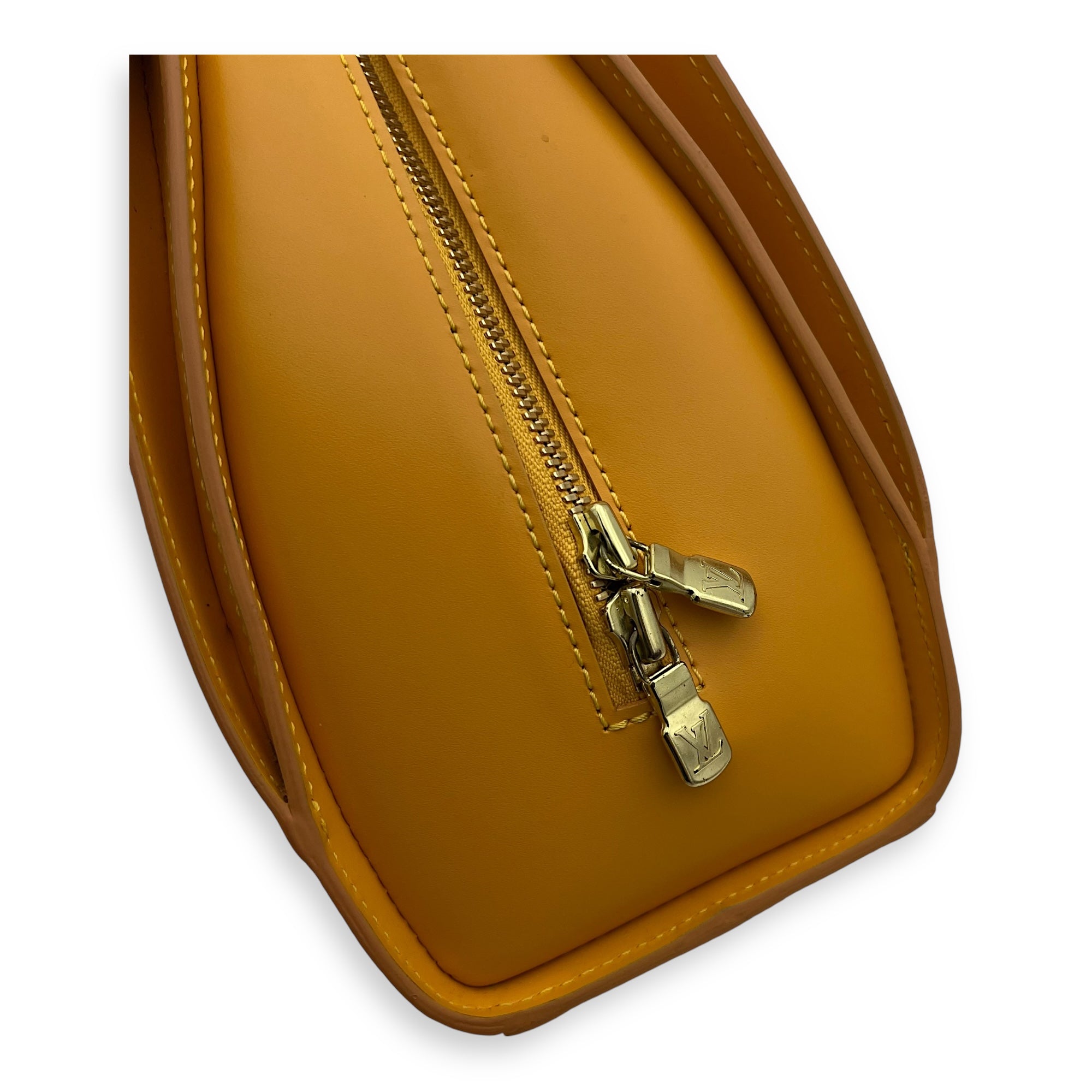 Louis Vuitton Pont Neuf Top Handle Bag Yellow in Epi Leather, Gold hardware_11