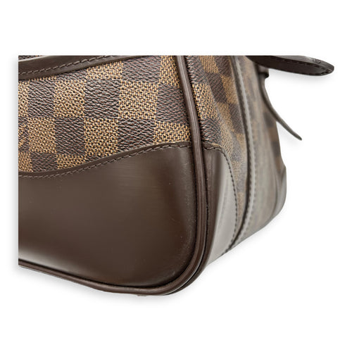 Louis Vuitton Berkeley Top Handle Bag Brown in Coated Canvas, Gold hardware_24