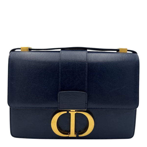 Christian Dior 30 Montaigne Shoulder Bag Blue in Calfskin Christian Dior 30 Montaigne Shoulder Bag Blue in Calfskin
