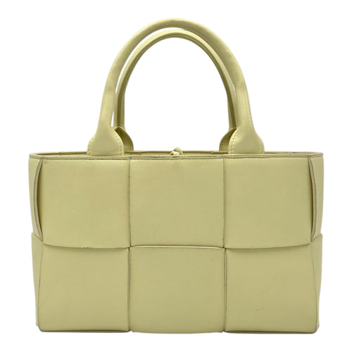 Bottega Veneta Arco Yellow Tote Bag in Lambskin_1
