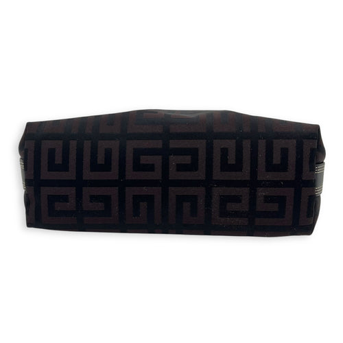 Givenchy Logo Top Handle Bag Brown in Canvas, Silver hardware_5