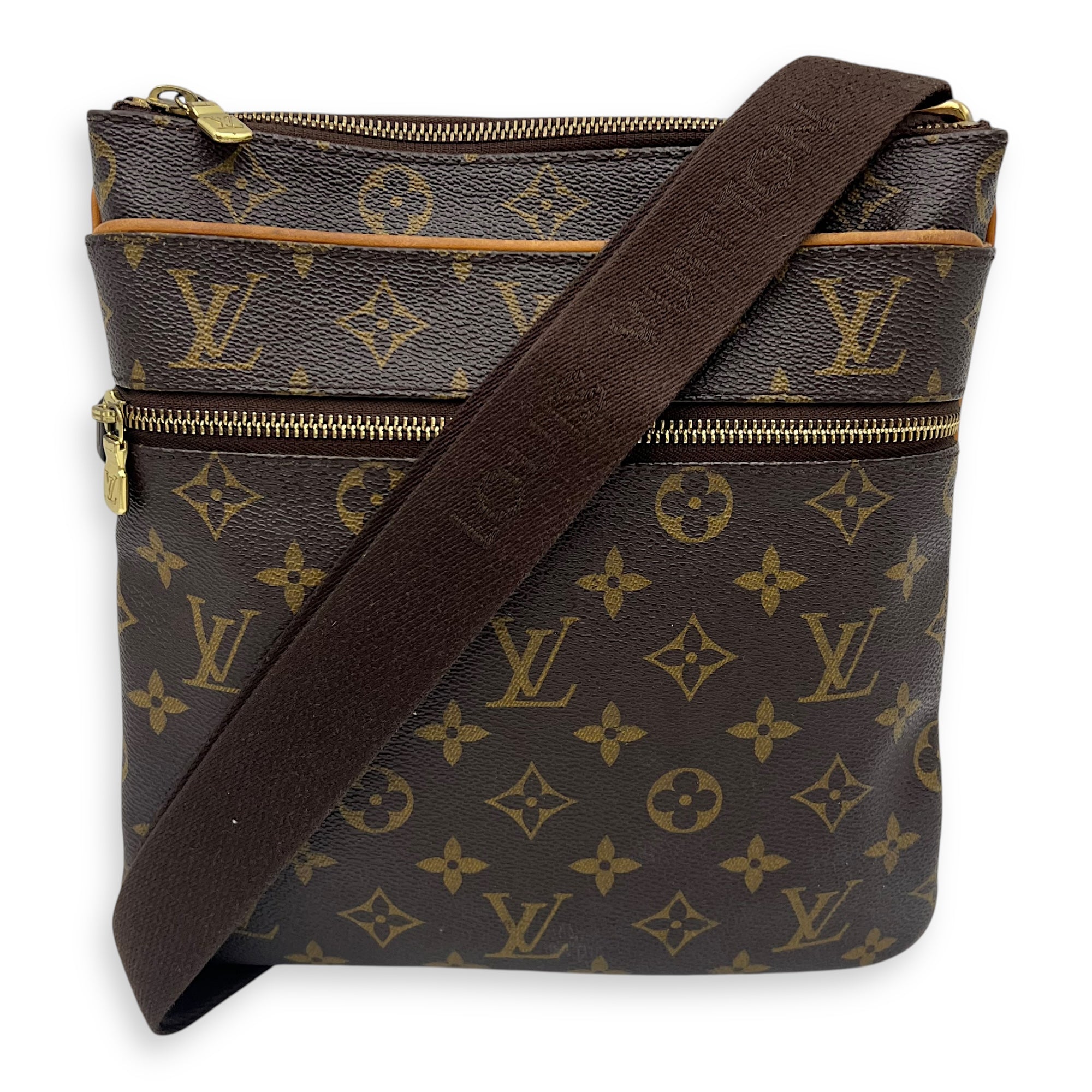 Louis Vuitton Valmy Messenger Brown in Monogram Coated Canvas, Gold hardware_1