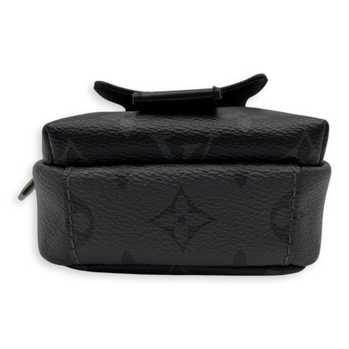 Louis Vuitton Double Crossbody Bag Mini Grey in Monogram Coated Canvas, Silver hardware_5
