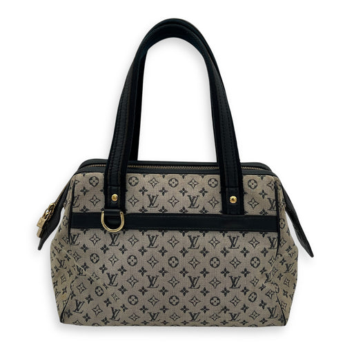 Louis Vuitton Josephine Shoulder Bag Grey in Jacquard, Gold hardware_2