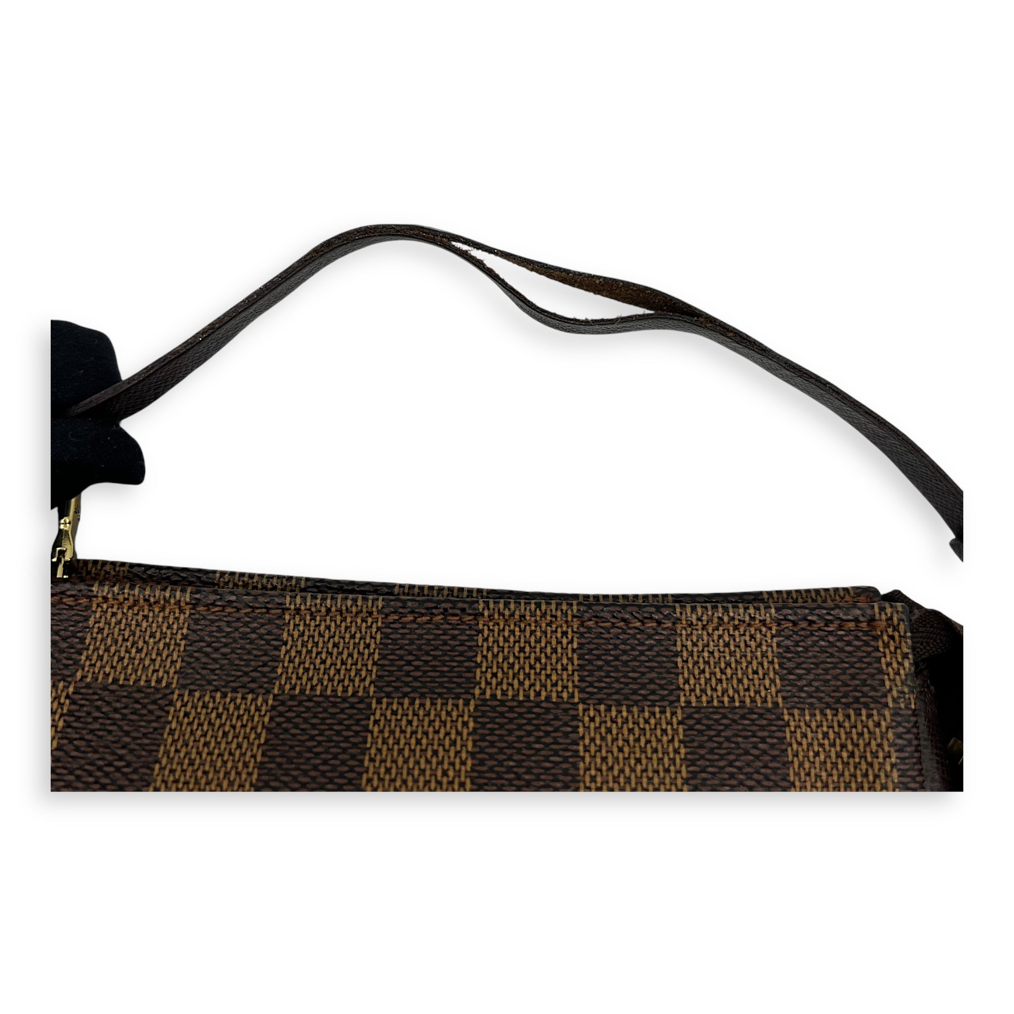 Louis Vuitton Trousse Pouch Brown in Coated Canvas, Gold hardware_13
