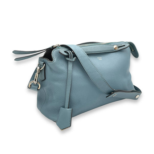 By The Way Top Handle Bag Blue in Calfskin, Gold hardware