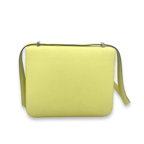 Constance 18 Jaune Bourgeon in Chevre Leather, Palladium hardware