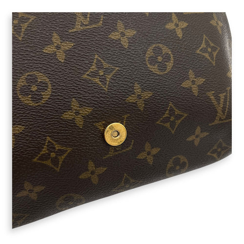 Louis Vuitton Musette Salsa Shoulder Bag Brown in Monogram Coated Canvas, Gold hardware_9