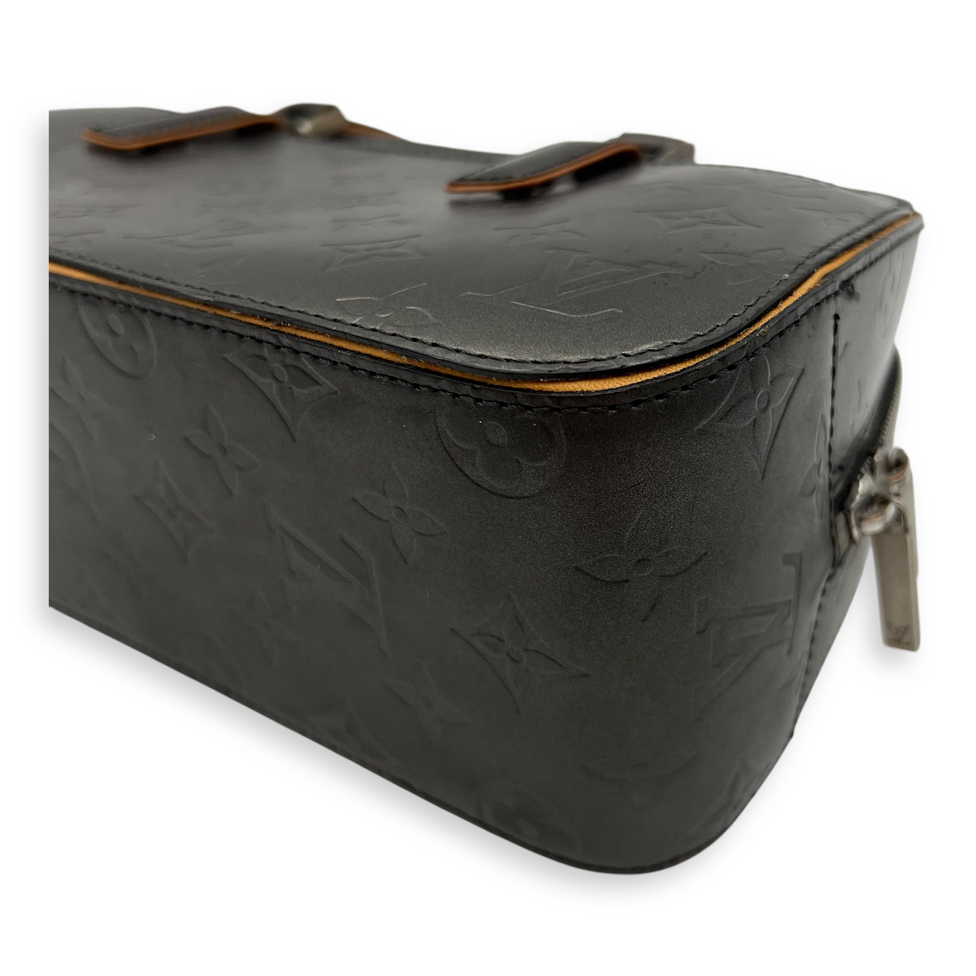 Louis Vuitton Shelton Top Handle Bag Grey in Others, Silver hardware_11