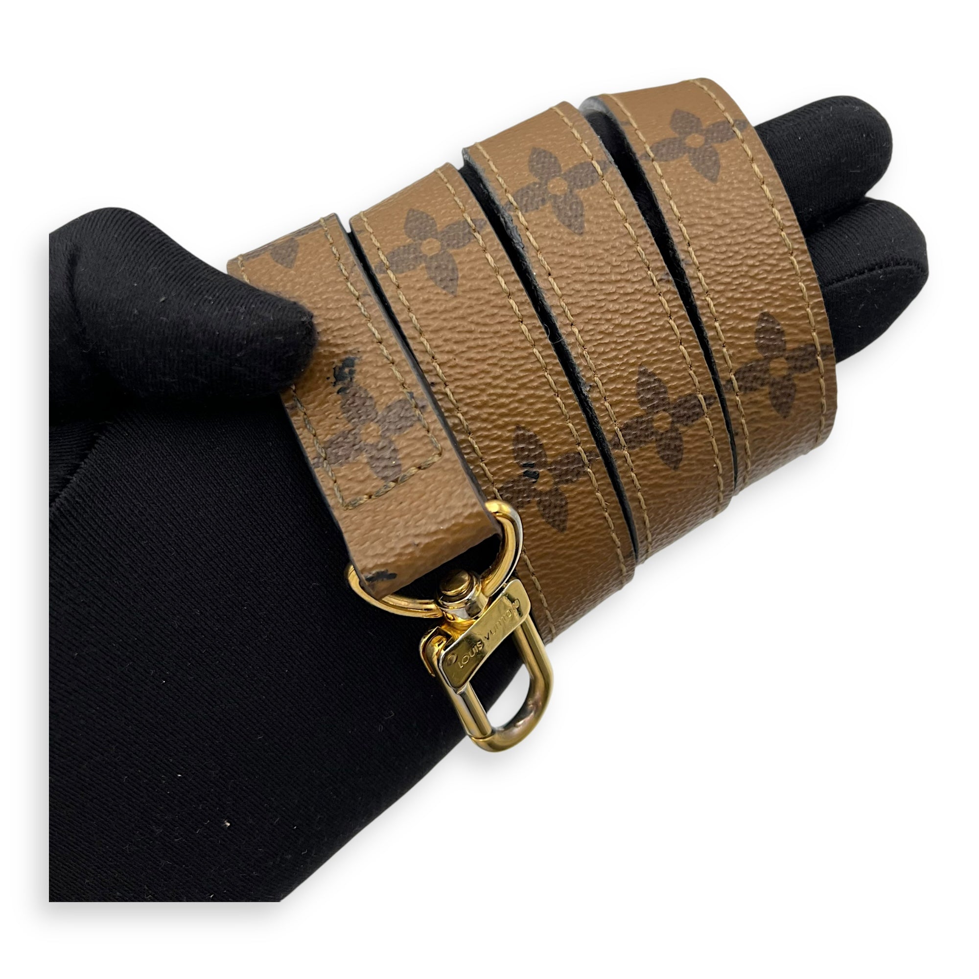 Louis Vuitton Pochette Metis Brown Top Handle Bag in Monogram Coated Canvas, Gold hardware_23