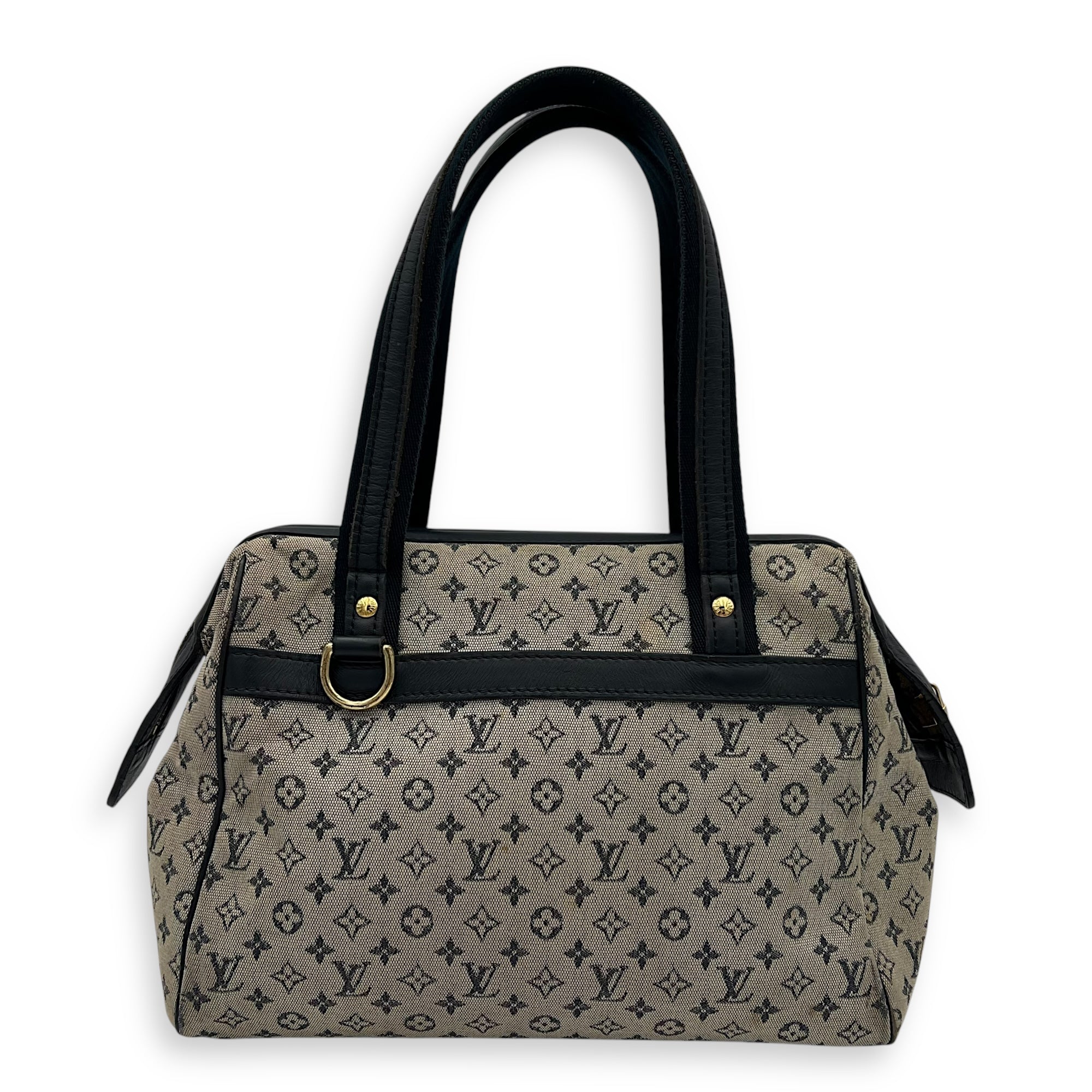 Louis Vuitton Josephine Shoulder Bag Grey in Jacquard, Gold hardware_1